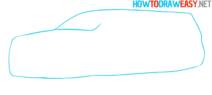 big suv car drawing