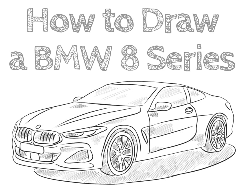 bmw 8 series simple drawing tutorial