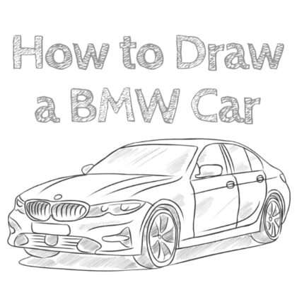 bmw car drawing tutorial for beginners