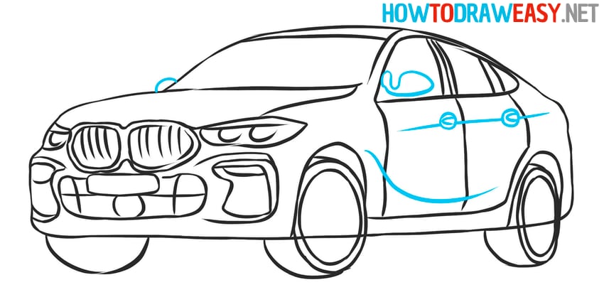 bmw drawing for beginners