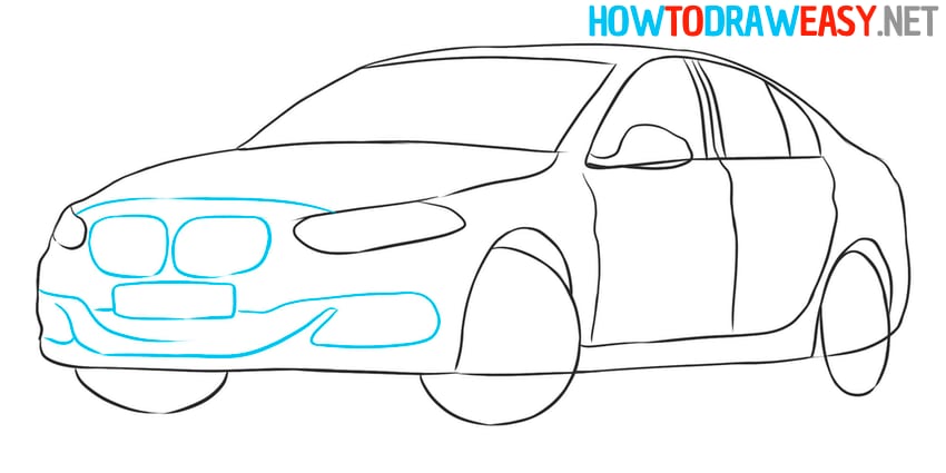 bmw drawing for kids