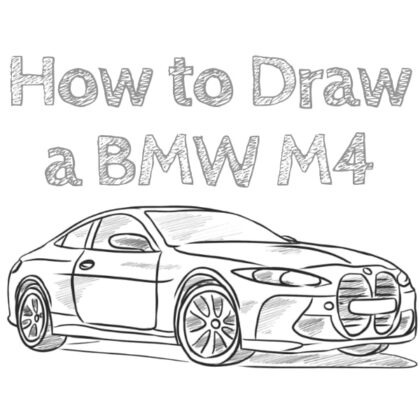 bmw m4 drawing tutorial easy