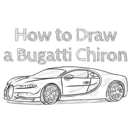 bugatti chiron drawing tutorial