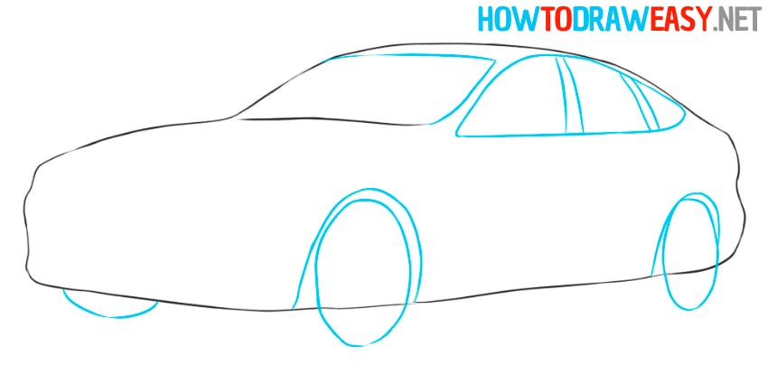 car sketching easy