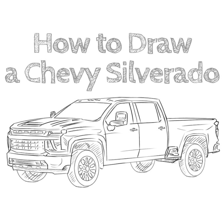 How to Draw a Chevrolet Silverado