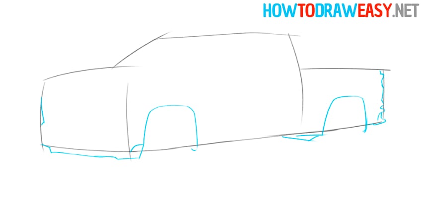 chevy truck simple drawing
