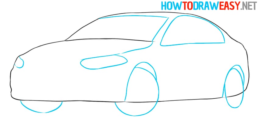 compact car easy drawing