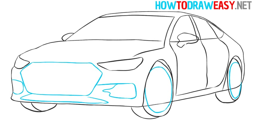 drawing sports car easy