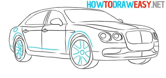 easy luxury car drawing