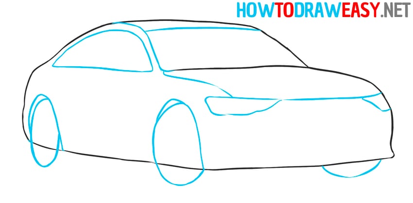 german car sketching