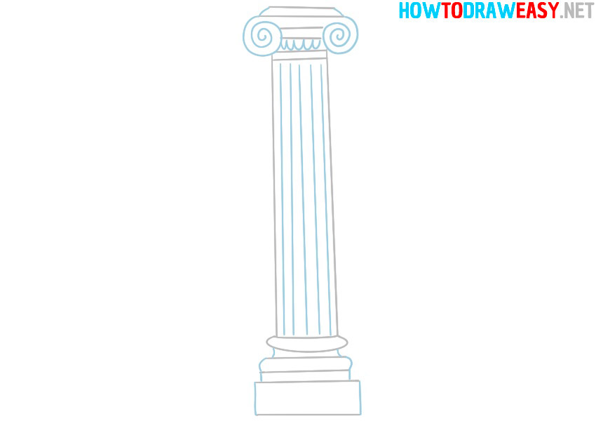 greek column drawing