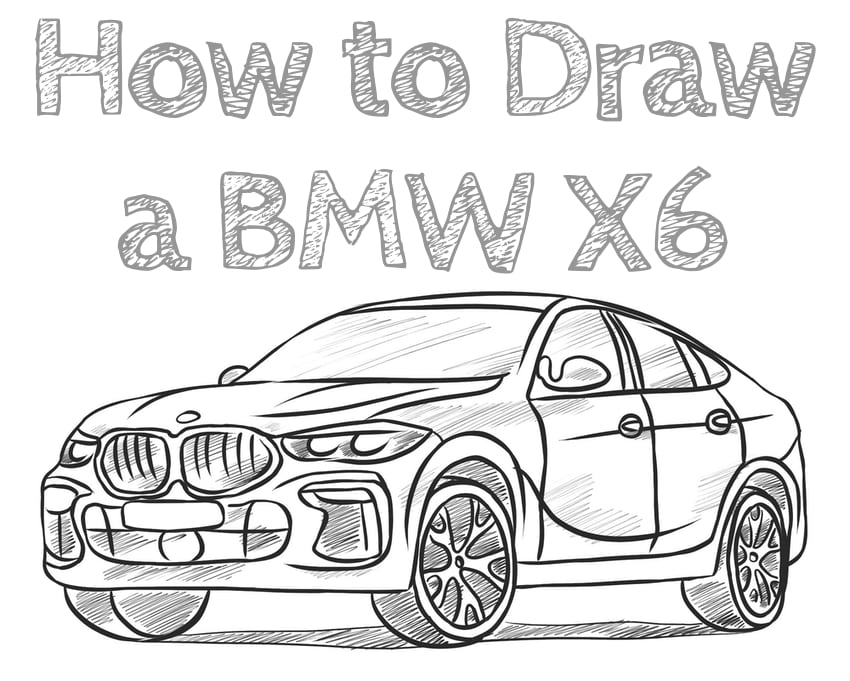 how to draw a BMW X6