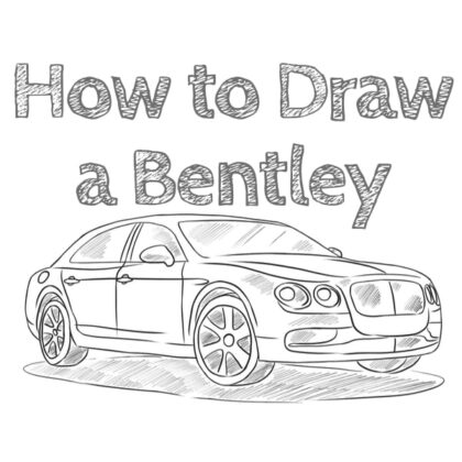 how to draw a bentley easy