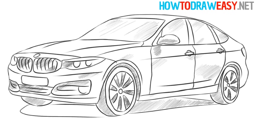 how to draw a bmw 3 gt