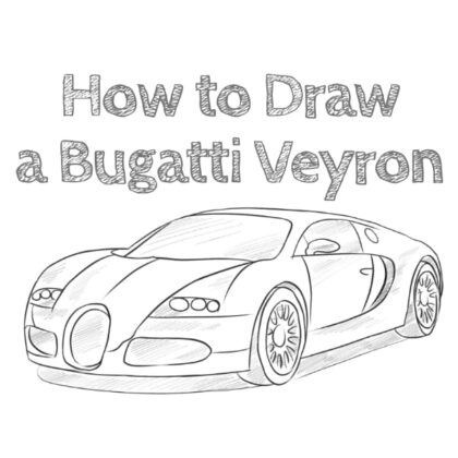 how to draw a bugatti
