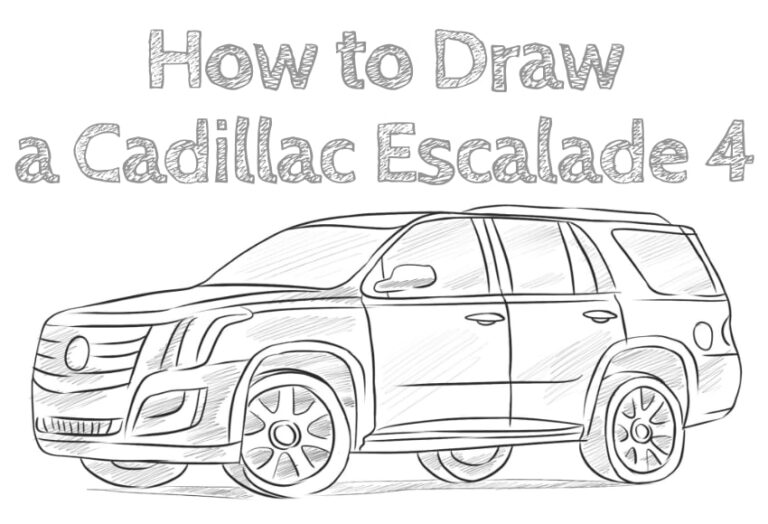 How to Draw a Cadillac Escalade Fourth Generation How to Draw Easy