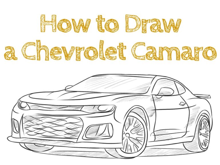 How to Draw a Chevrolet Camaro ZL1 How to Draw Easy