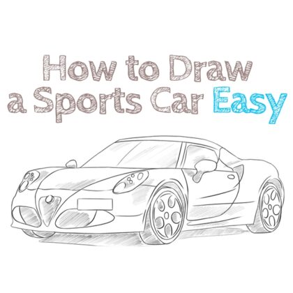 how to draw alfa romeo step by step