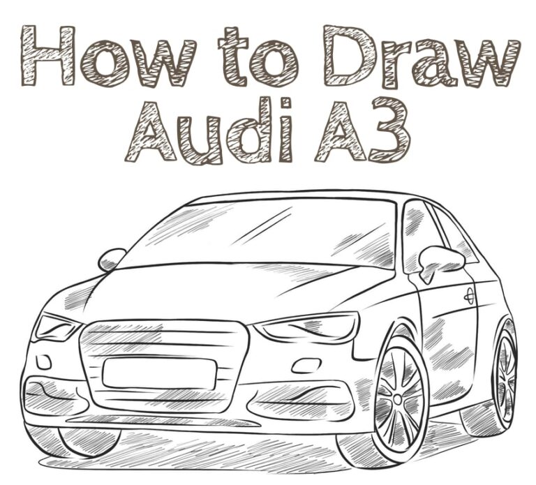 How to Draw an Audi A3 How to Draw Easy