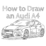 How to Draw an Audi A4 Car