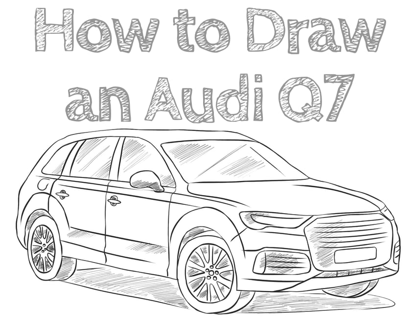 how to draw an audi q7
