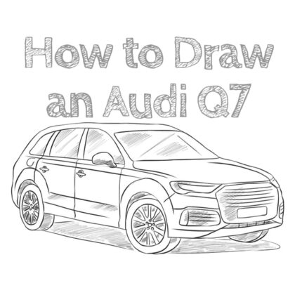 how to draw an audi q7 easy