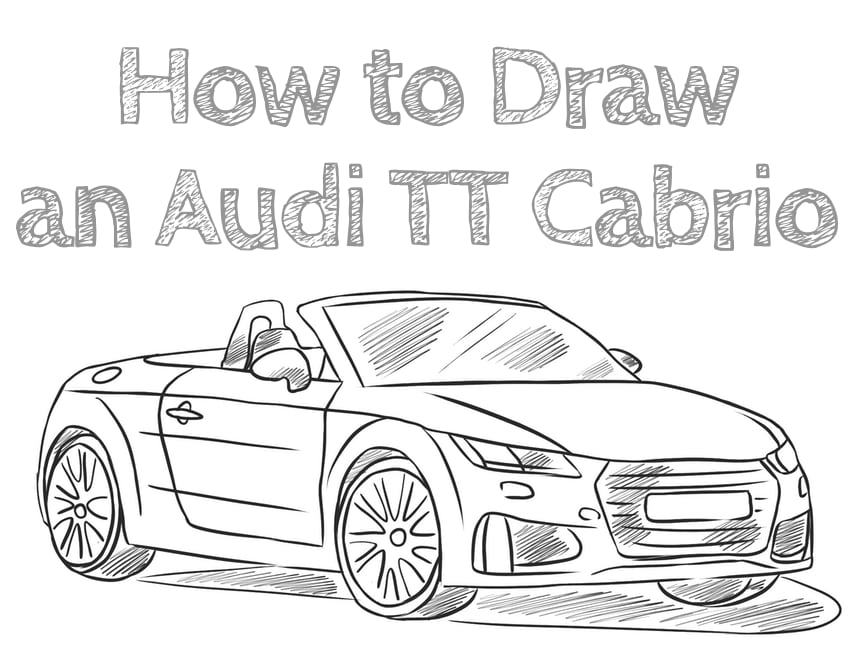 how to draw audi tt cabrio