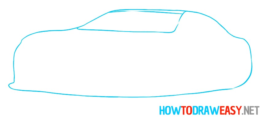 muscle car drawing