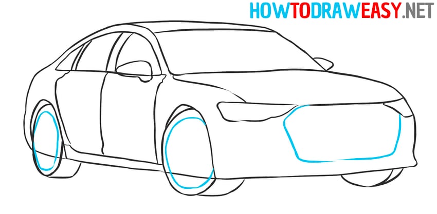 simple car drawing tutorial