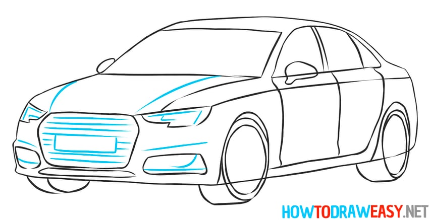 simple car drawing tutorial