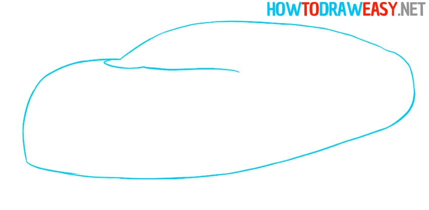 simple sports car drawing