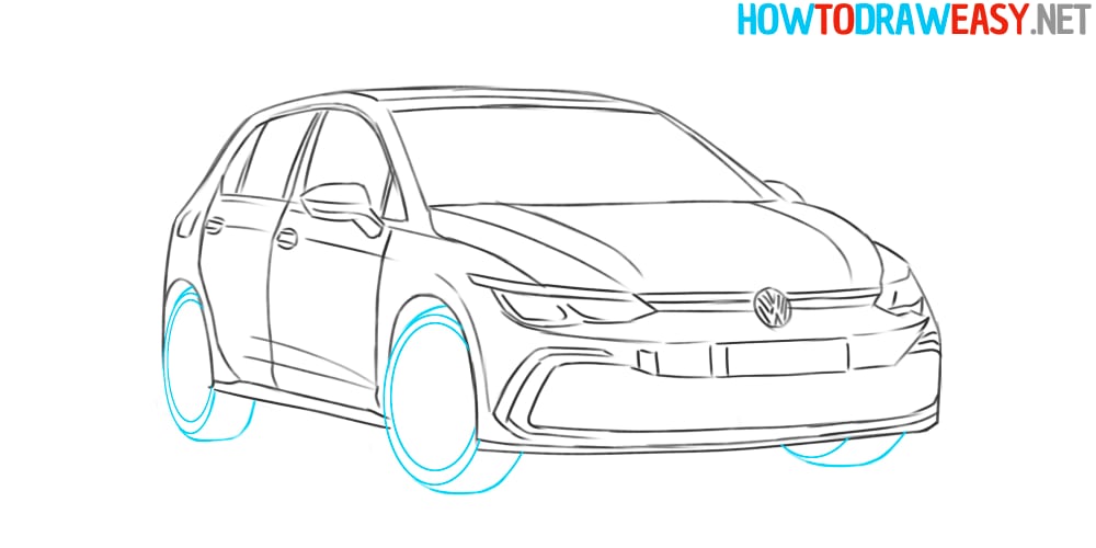 sketching vw cars