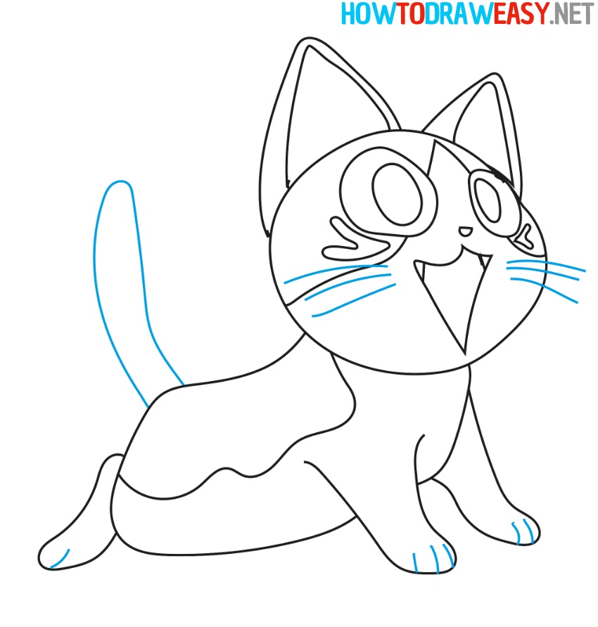 Anime Cats Draw Tutorial for Beginners