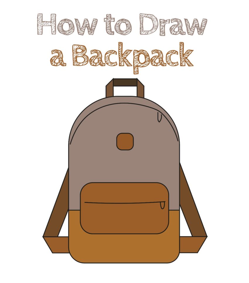 How to Draw a Backpack How to Draw Easy