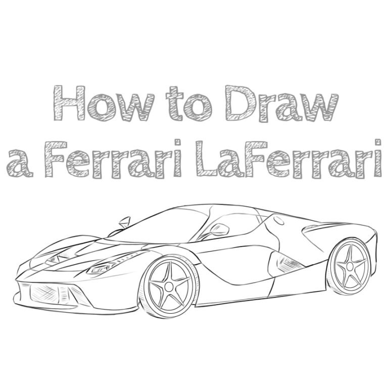 How to Draw a Ferrari LaFerrari