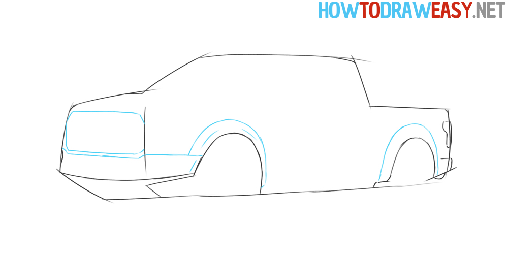 Ford Car Drawing Easy