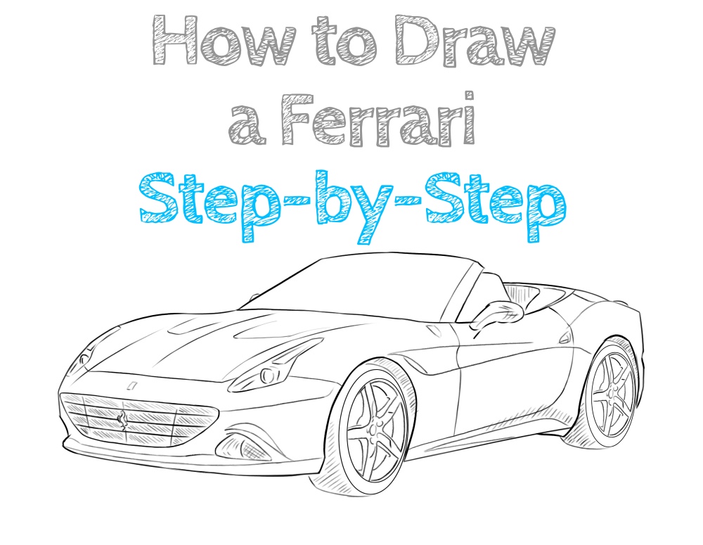 How to Draw a Ferrari Drawing