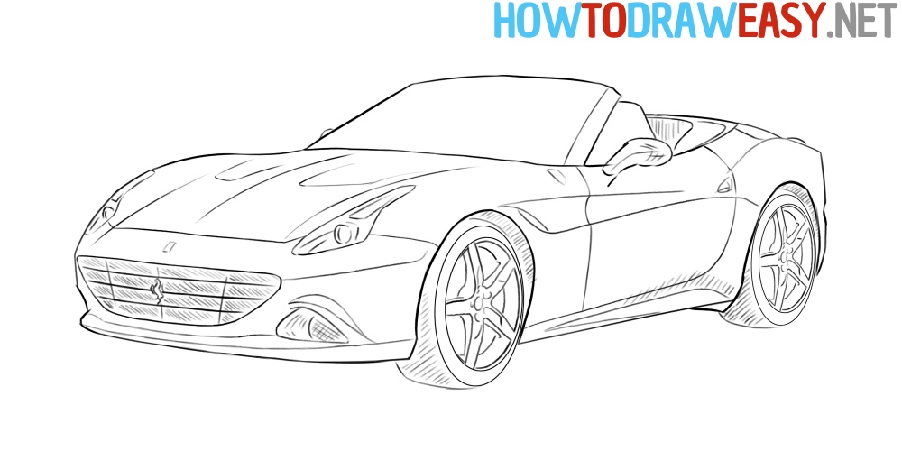 How to Draw a Ferrari for Beginners