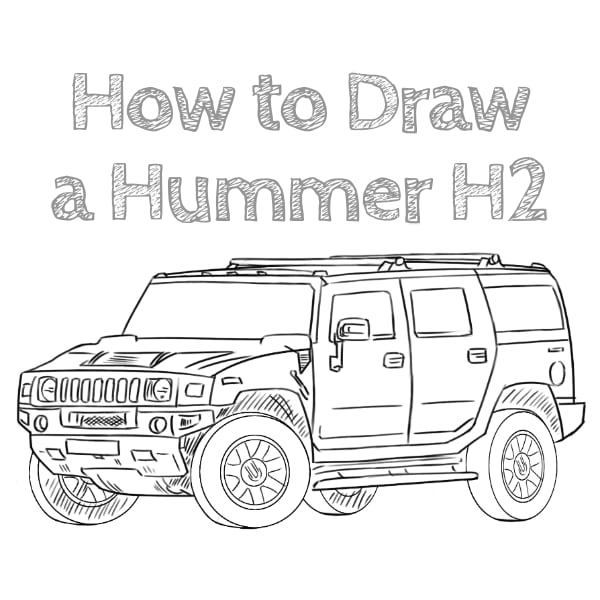 How to Draw a Hummer H2