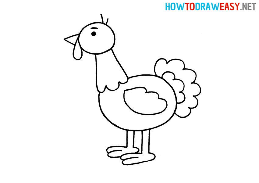 How to draw a easy turkey