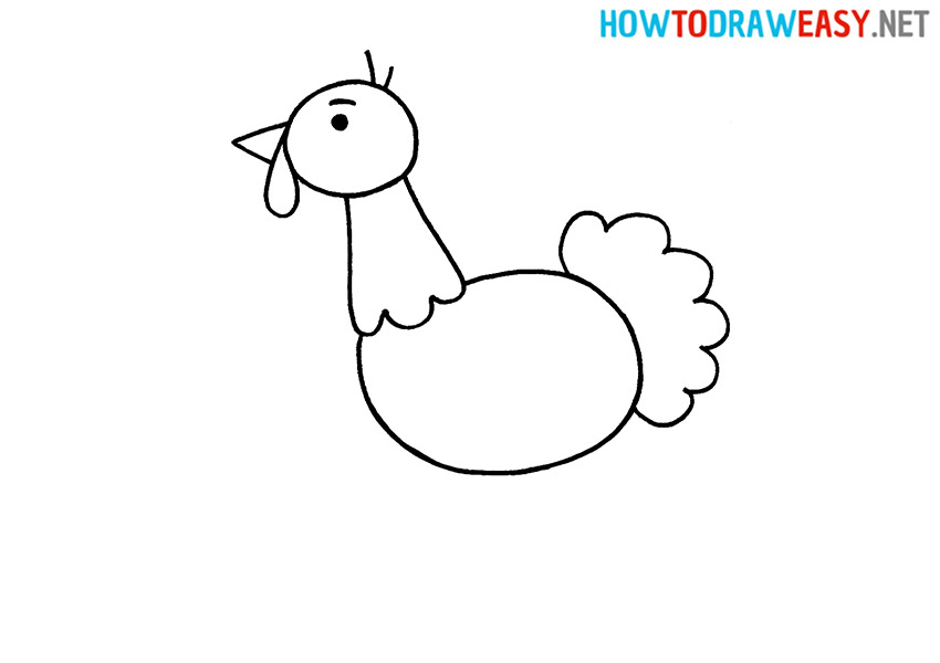 How to draw a turkey easy