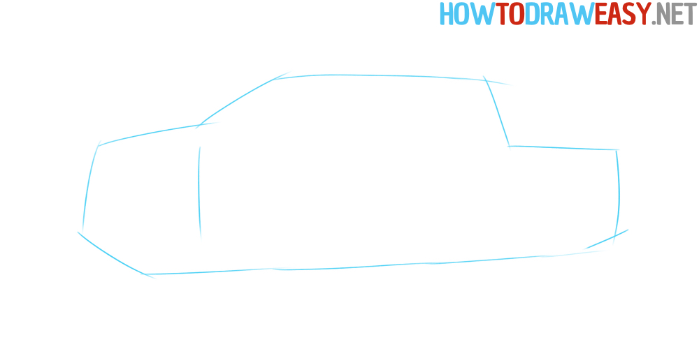 Pickup Truck Easy Drawing
