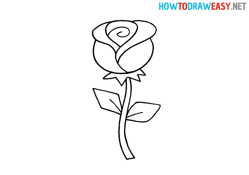 draw a beautiful rose