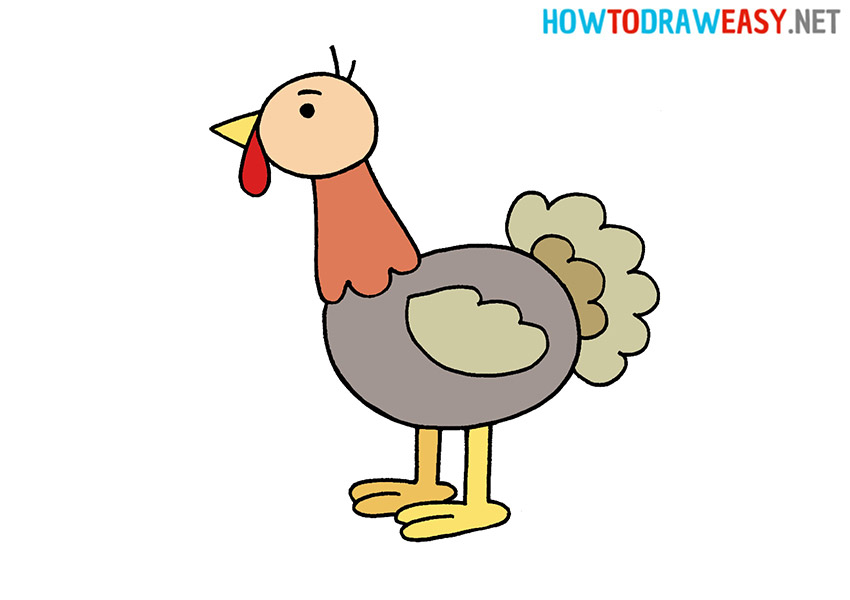 drawing a turkey easy