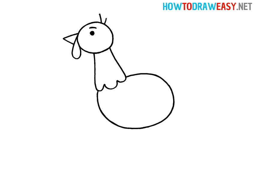 drawing easy turkey for kids