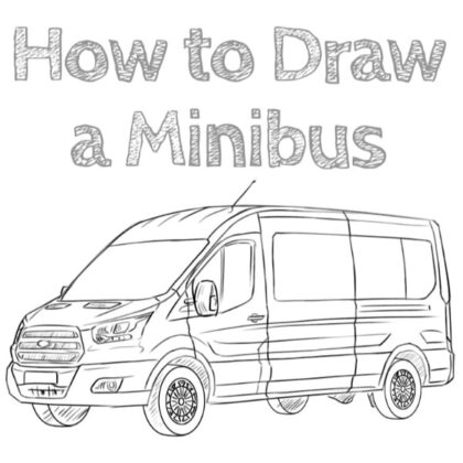 how to draw minibus van