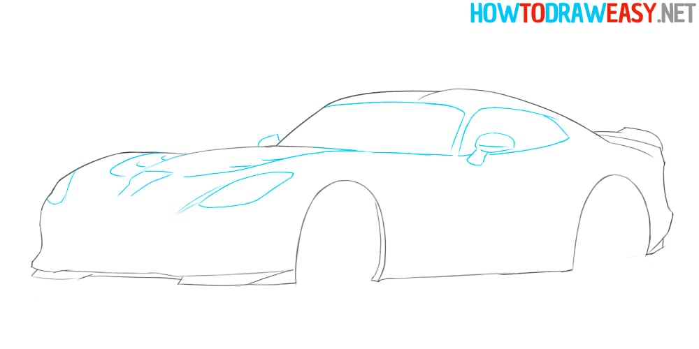 how to sketch dodge viper