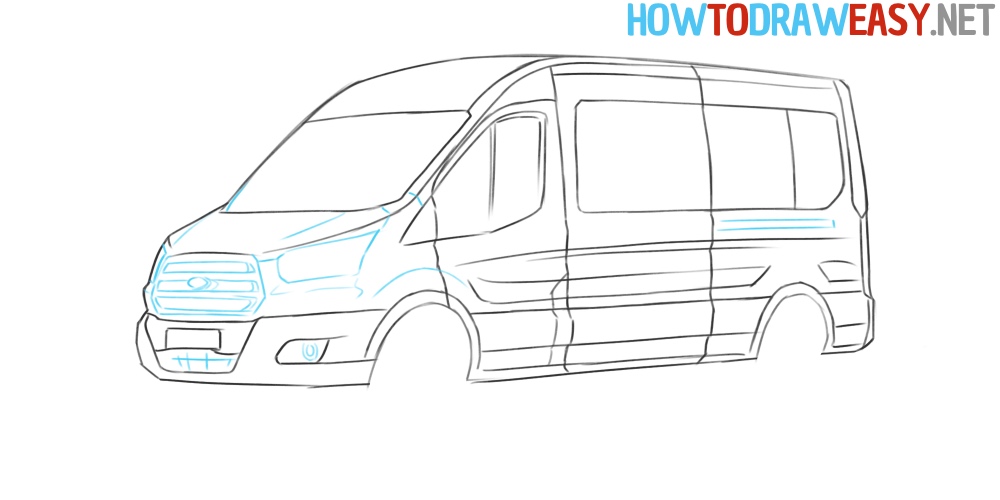 minivan drawing tutorial
