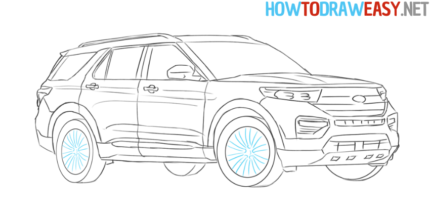 simple suv car drawing