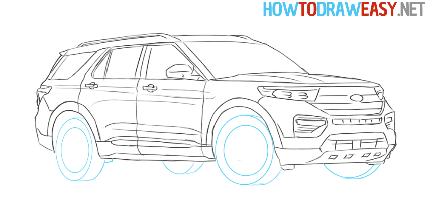 sketching tutorial suv car